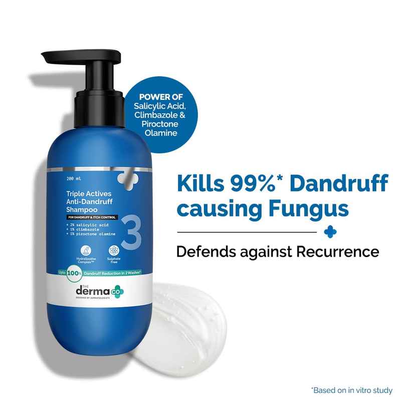 The Derma Co Triple Actives Anti-Dandruff Shampoo The Derma Co Triple Actives Anti-Dandruff Shampoo