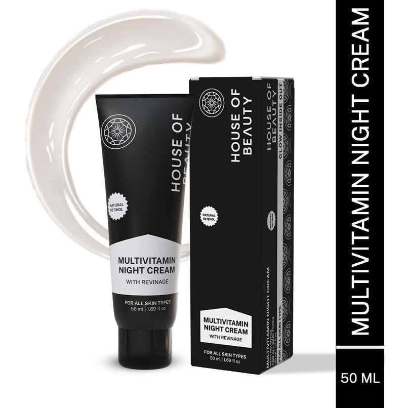 House of Beauty Multivitamin Nourish Night Cream with Revinage & Provitamins | Brightening