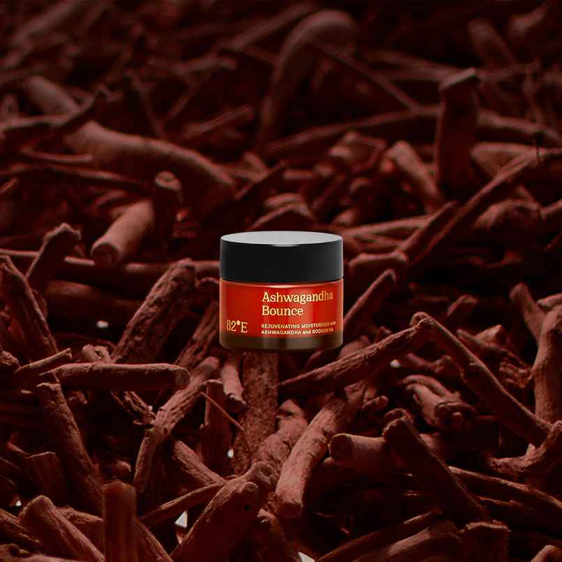 82 E by Deepika Padukone Ashwagandha Bounce Rejuvenating Moisturiser with Ashwagandha and Sodium HA | MINI 82 E by Deepika Padukone Ashwagandha Bounce Rejuvenating Moisturiser with Ashwagandha and Sodium HA | MINI