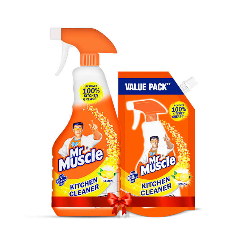 Mr. Muscle Kitchen Cleaner Spray - 450 ml + 425 ml Mr. Muscle Kitchen Cleaner Spray - 450 ml + 425 ml