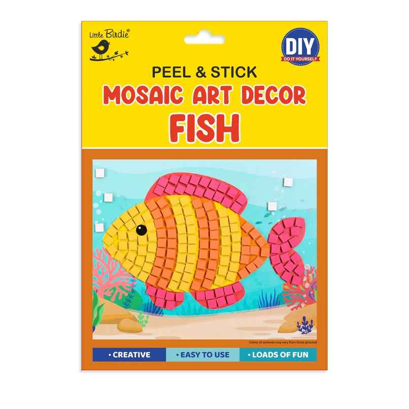 Itsy Bitsy Peel and Stick Mosaic Art Decor Fish 17 x 21cm Lb Itsy Bitsy Peel and Stick Mosaic Art Decor Fish 17 x 21cm Lb