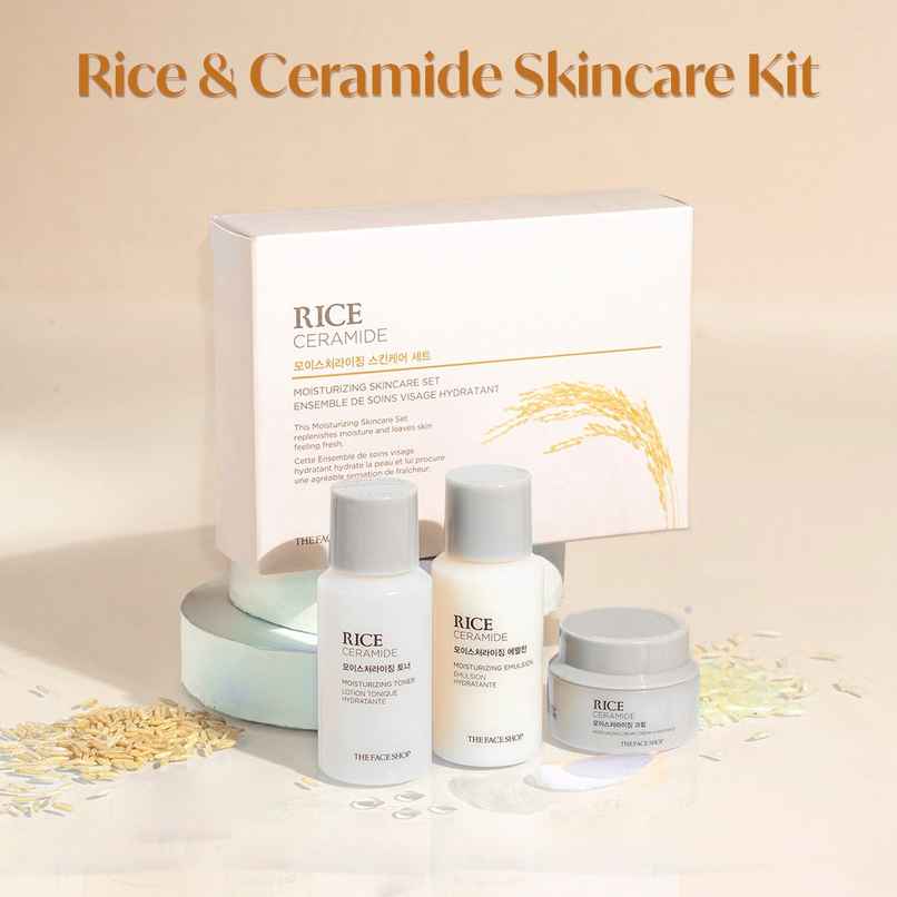 The Face Shop Rice & Ceramide Moisturizing Skincare Set