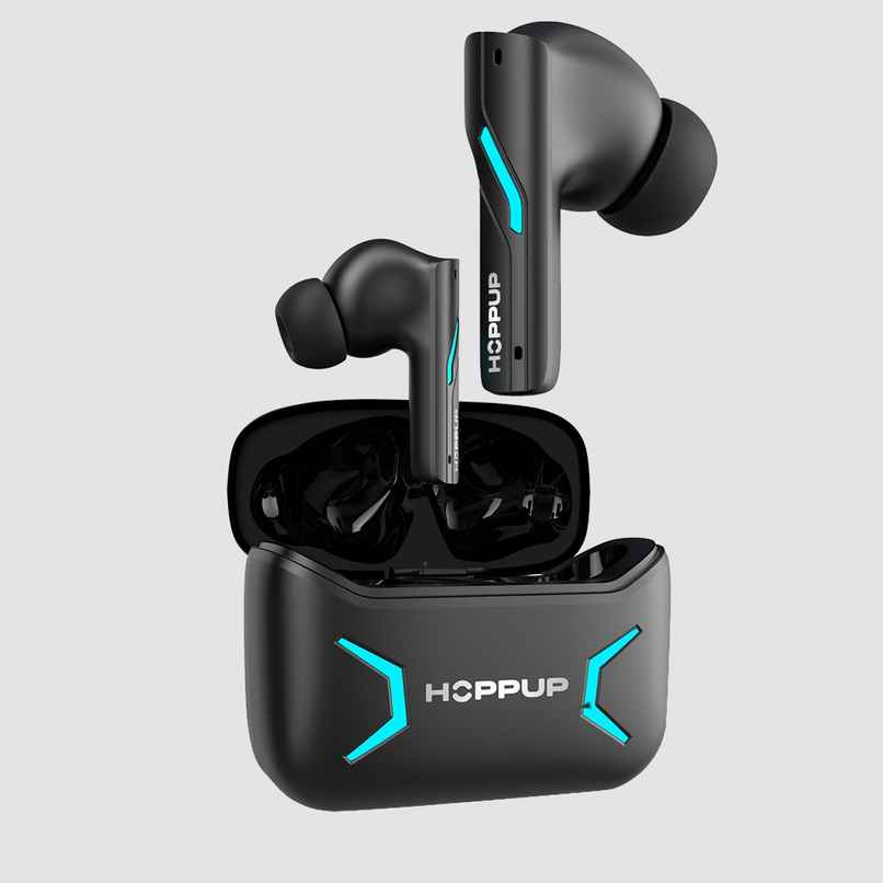 Hoppup Xo1 Black Gaming Earbuds With 50H Playtime