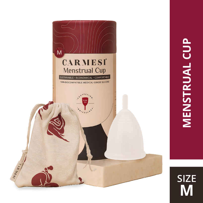 Carmesi Menstrual Cup | Medium | Softer for Easy Insertion | 100% Medical-Grade Silicone | Leak Free