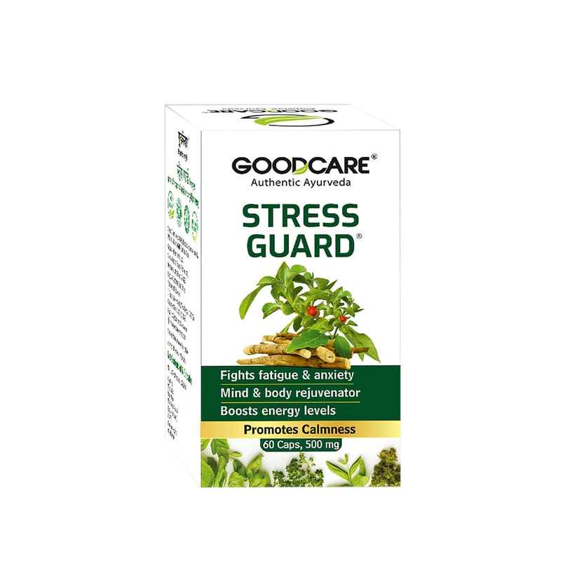 Goodcare Stress Guard Ayurvedic Capsule For Ultimate Relaxation And Calmness 60 Capsules Goodcare Stress Guard Ayurvedic Capsule For Ultimate Relaxation And Calmness 60 Capsules