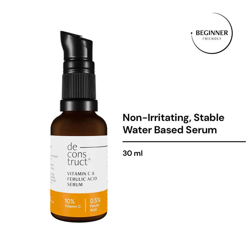 Deconstruct 10% Vitamin C Serum | Non-Irritating , Non-Sticky | Brightens & Even Tone | No Purging