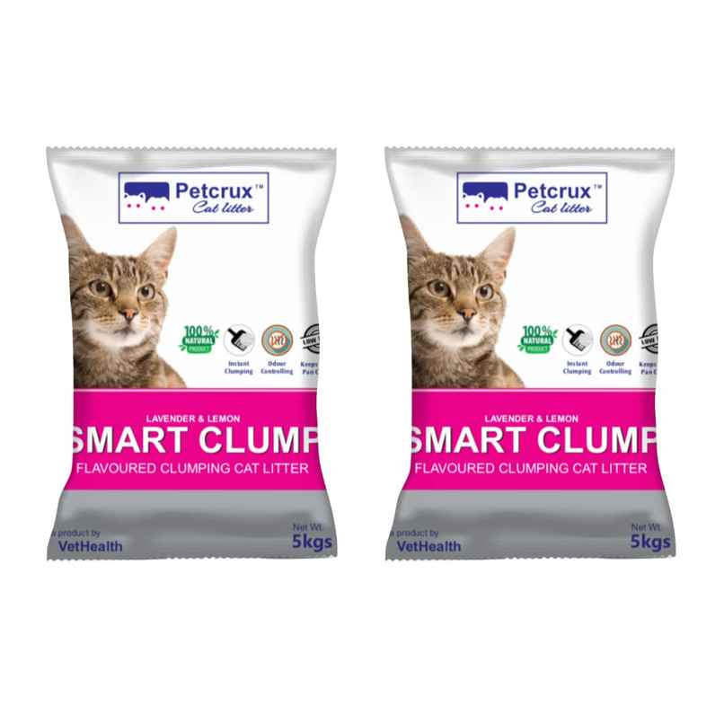 Petcrux Smart Clump Bentonite Cat Litter 5 Kg (Pack of 2) Petcrux Smart Clump Bentonite Cat Litter 5 Kg (Pack of 2)