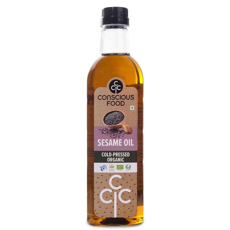 Conscious Food Sesame (Til-Gingelly) Cold Pressed Oil | Organic Natural Cooking Oil