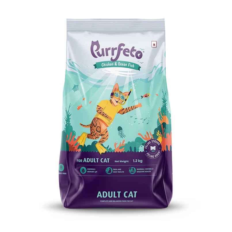 Purrfeto Dry Cat Food Chicken & Ocean Fish | Adult