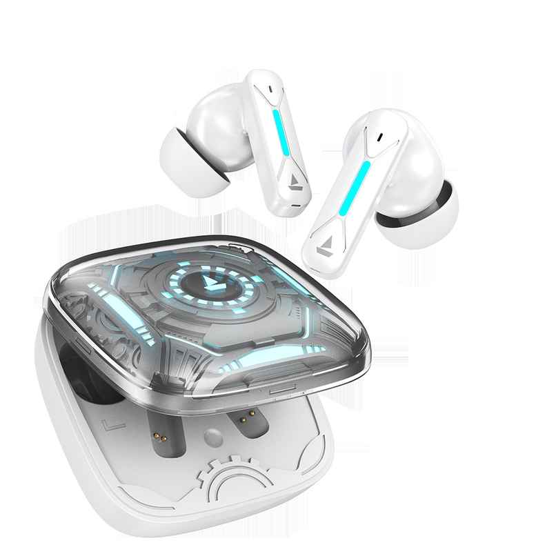 boAt Immortal Airspeed Pro TWS Earbuds w/ 32dB ANC,40H Playback & 4 Mics with ENx (White Sabre)