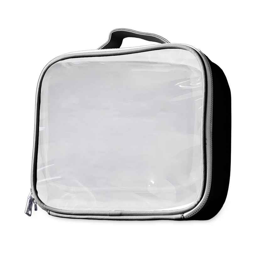 Sanfe Prolume Travel Pouch Essentials Bag See Through Make Up Organiser Toiletry Kit - Black Sanfe Prolume Travel Pouch Essentials Bag See Through Make Up Organiser Toiletry Kit - Black