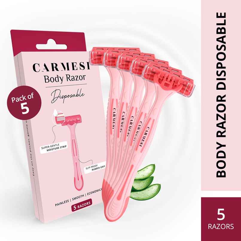 Carmesi Disposable Body Razors For Women | Safe | Hygienic | Economical - Pack Of 5