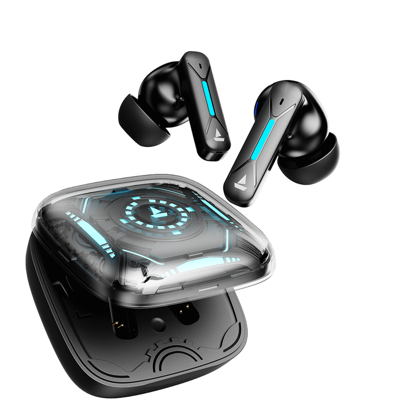 boAt Immortal Airspeed Pro TWS Earbuds w/ 32dB ANC, 40H Playback & 4 Mics with ENx (Black Sabre)