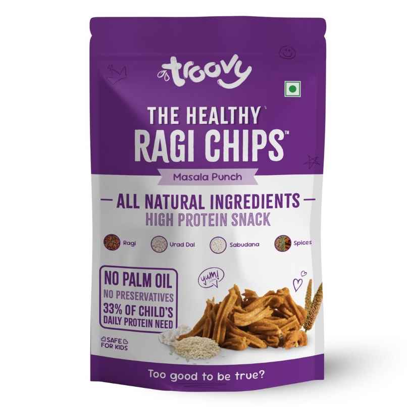 Troovy Healthy High Protein Ragi Chips (No Palm Oil, No Chemicals) Troovy Healthy High Protein Ragi Chips (No Palm Oil, No Chemicals)