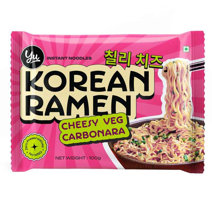 Yu Cheesy VEG Carbonara - Korean Ramen Noodles Yu Cheesy VEG Carbonara - Korean Ramen Noodles