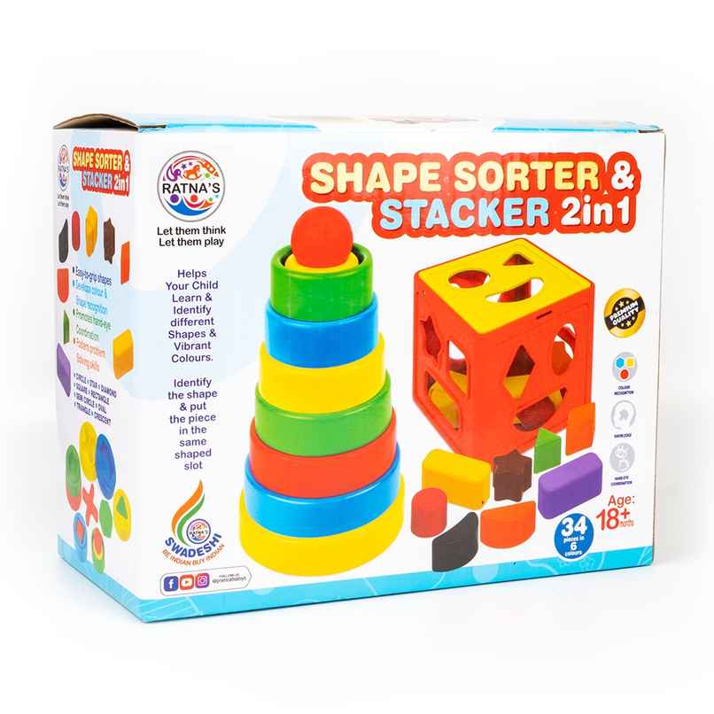 Ratna's Shape Sorter & Stacker 2In1