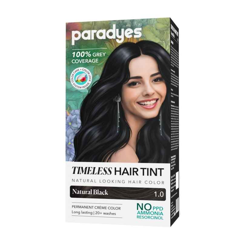 Paradyes Timeless Hair Tint Natural Hair & Beard Color - Natural Black