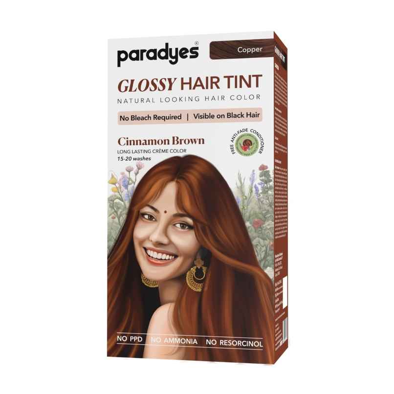 Paradyes No Bleach Cinnamon Brown Glossy Hair Tint