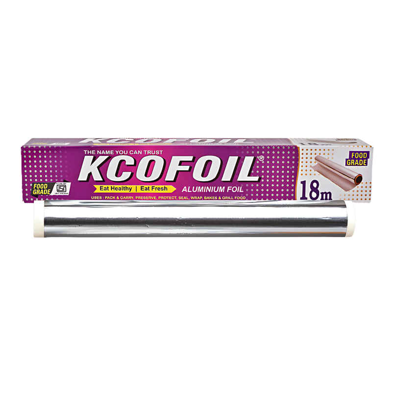 Kcofoil 18 m Aluminium Foil for Food Wrapping