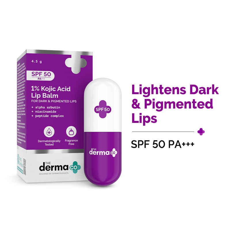 The Derma co. 1% Kojic Acid Lip Balm SPF 50PA+++ The Derma co. 1% Kojic Acid Lip Balm SPF 50PA+++