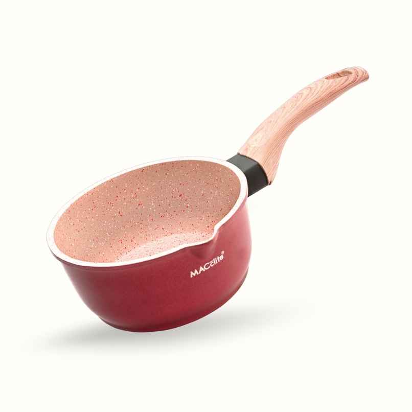Macclite Non Stick PDC Granite+ Induction Base ButterScotch Sauce Pan 16 cm
