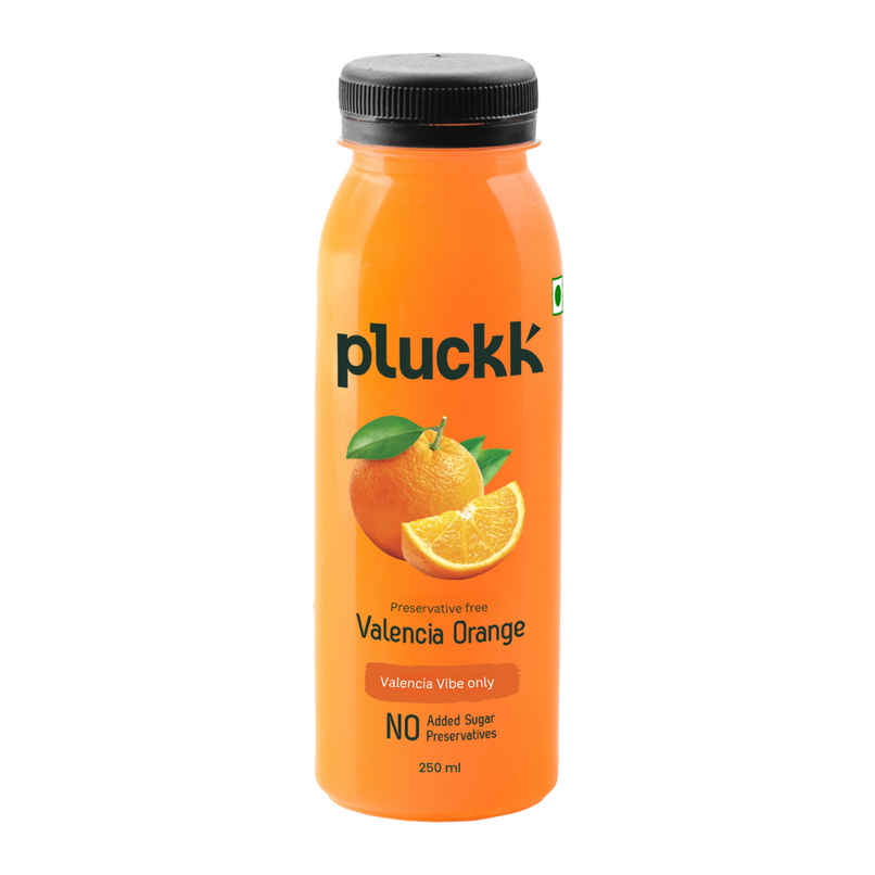 Pluckk Cold-Pressed Valencia Orange Juice | No Sugar, No Preservatives | Rich in Vitamin C Pluckk Cold-Pressed Valencia Orange Juice | No Sugar, No Preservatives | Rich in Vitamin C