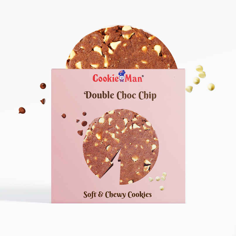 Cookieman Double Choco Chip Soft Dessert Cookie Cookieman Double Choco Chip Soft Dessert Cookie