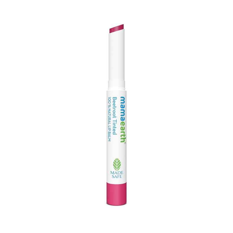 Mamaearth Beetroot Tinted 100% Natural Lip Balm With Beetroot & Beeswax 12 Hour Moisturization