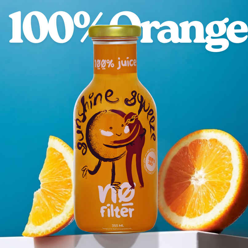 No filter 100% juice orange