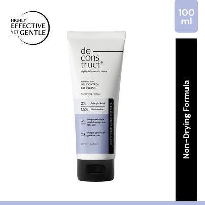 Deconstruct Salicylic Acid + Niacinamide Face Wash for Oil Control & Acne-Prone Skin