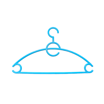 Sinco 360 Rotating Hook Plastic Cloth Hanger - Pack of 3 pcs - Blue