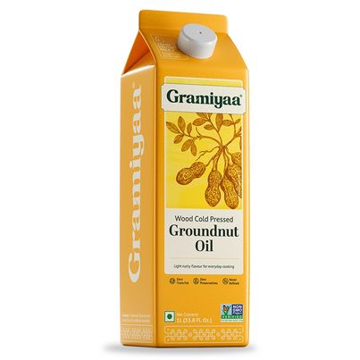 Gramiyaa Groundnut (Peanut) Cold Pressed Oil | Healthy Cooking Oil