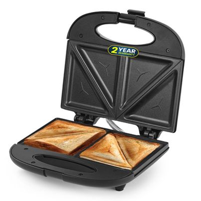 truTRTL Smart Toast Electric Sandwich Maker with Non-Stick Die Cast Aluminium Plates| 800W (Black) truTRTL Smart Toast Electric Sandwich Maker with Non-Stick Die Cast Aluminium Plates| 800W (Black)