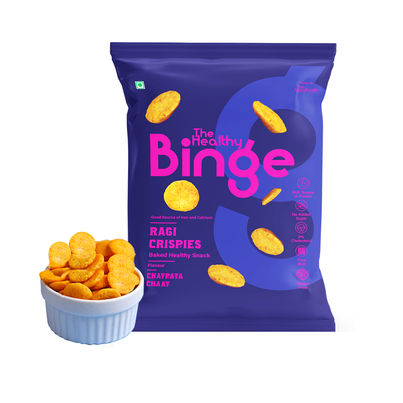 The Healthy Binge Ragi Baked Chips Chatpata Chaat- High Protein & Fibre The Healthy Binge Ragi Baked Chips Chatpata Chaat- High Protein & Fibre