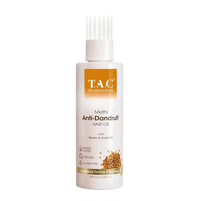 Tac Methi Anti-Dandruff Hair Oil | Neem & Amla | Treats Dandruff | Nourishes Scalp Tac Methi Anti-Dandruff Hair Oil | Neem & Amla | Treats Dandruff | Nourishes Scalp