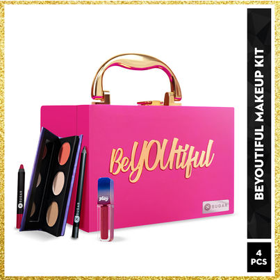 SUGAR Cosmetics BeYOUtiful Makeup Trousseau Box - Pink