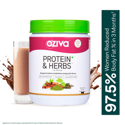 Oziva Protein & Herbs For Women - Chocolate Flavour Oziva Protein & Herbs For Women - Chocolate Flavour