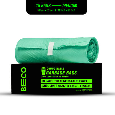 Beco Compostable Small Garbage Bags - 19 x 21 Inch Beco Compostable Small Garbage Bags - 19 x 21 Inch