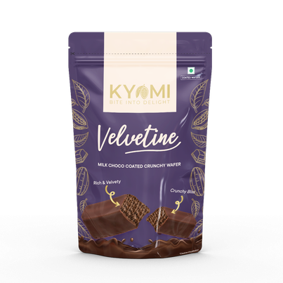 KYOMI Velvetine Milk Choco Coated Crunchy Wafers