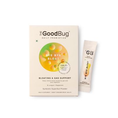 The Good Bug Bye Bye Bloat Supplement Powder - Ease Digestive Discomfort Naturally