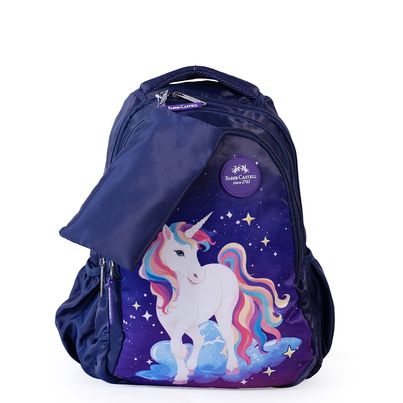 Faber Castell-School Bag- Pp1- Unicorn - 6Yrs + Purple