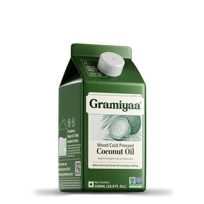 Gramiyaa Coconut Wood Cold Pressed Oil (Nariyal Oil)