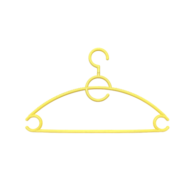 Sinco 360 Rotating Hook Plastic Cloth Hanger - Pack of 6 pcs