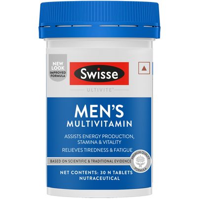 Swisse Men'S Multivitamin - Boosts Energy, Stamina & Vitality, Vitamins & Minerals (30 Tabs)
