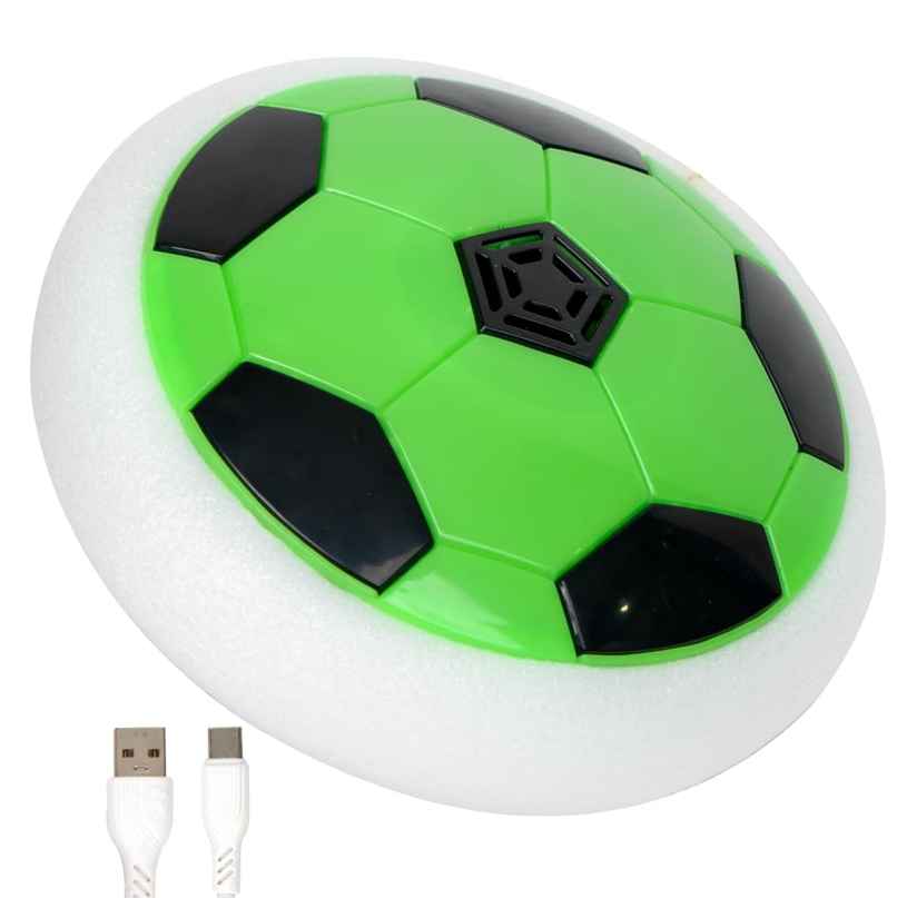 Fablue Floating Hover Football Toy for Kids - USB Type C Rechargeable | Green