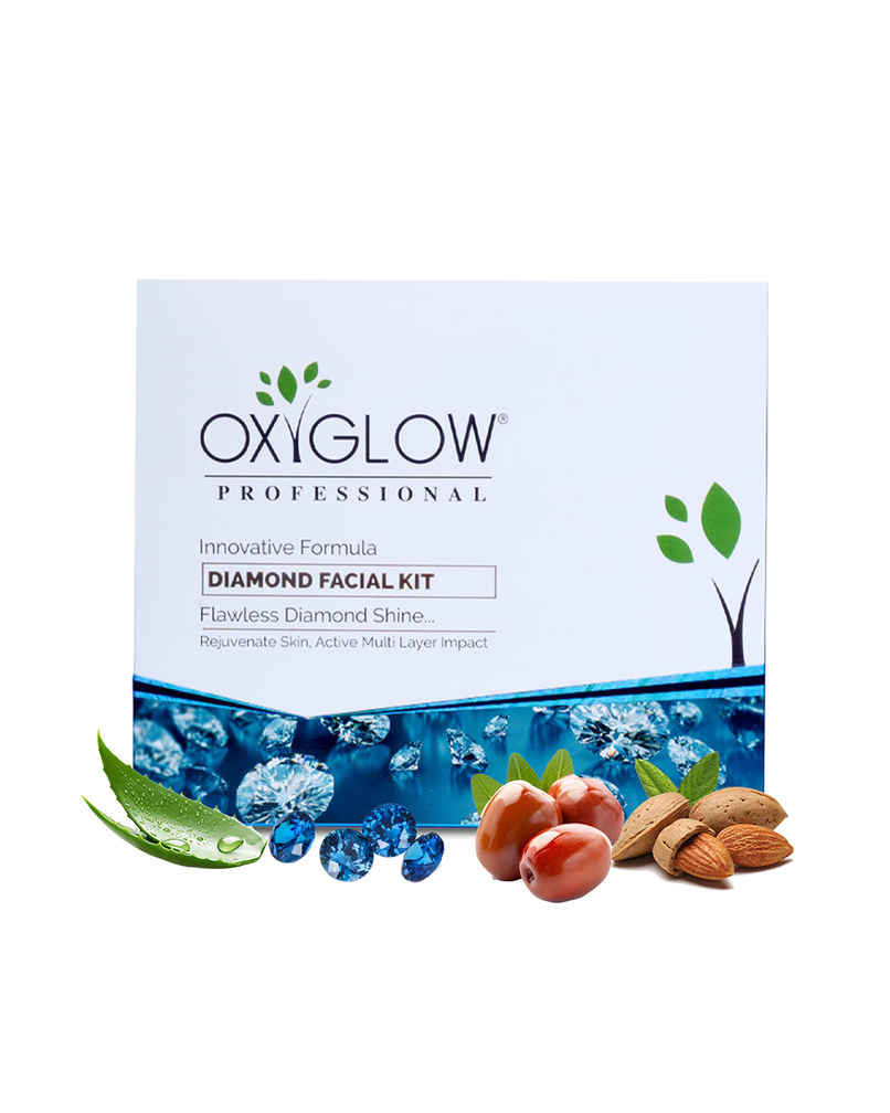 Oxyglow Herbals Diamond Facial Kit Enrich With Jojoba Oil Boost Cell Production