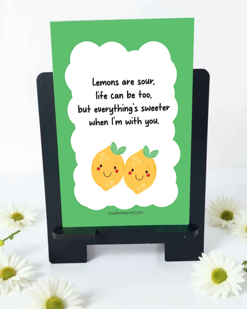 Mad Over Print Bff Mini Cards With Easel Stand