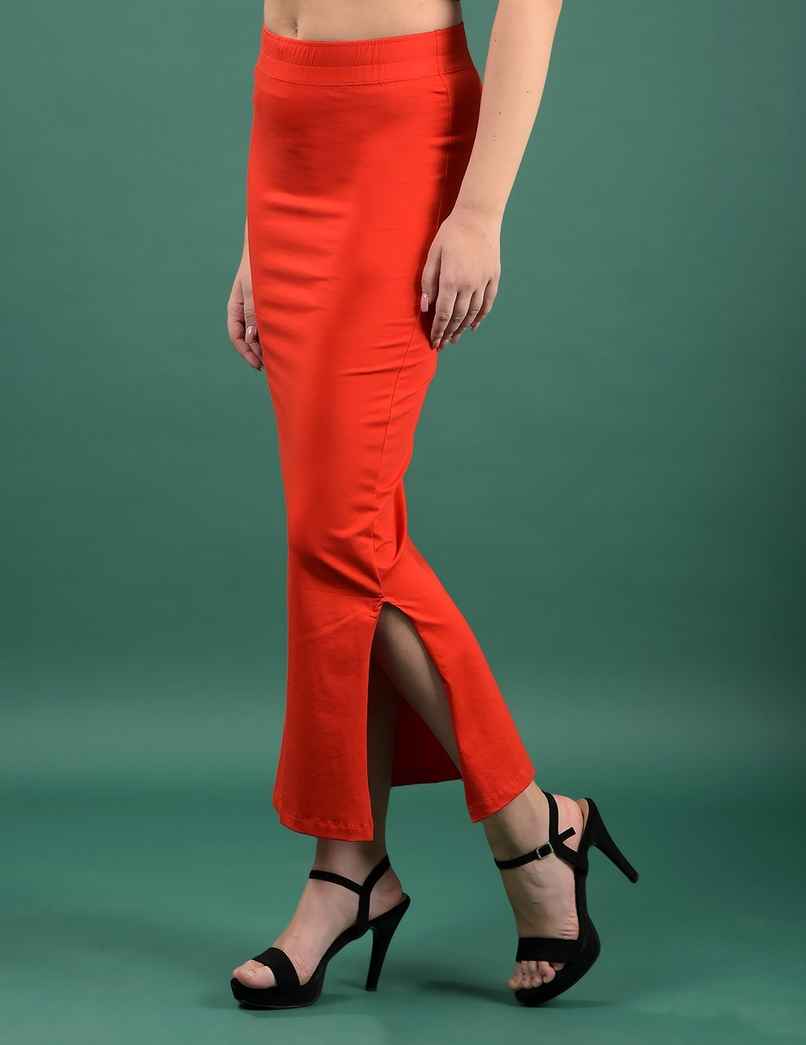 Dollar Missy Women's Cotton Four Way Stretchable Shapewear for Saree | Red Dollar Missy Women's Cotton Four Way Stretchable Shapewear for Saree | Red