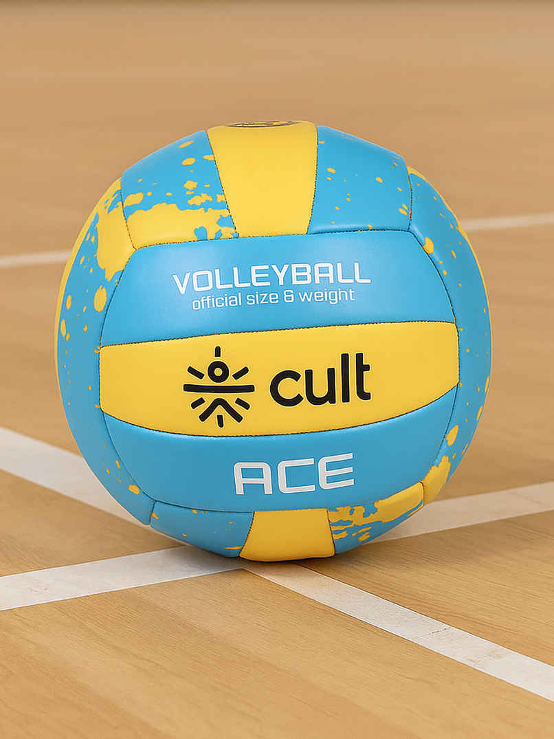 Cult Volleyball ACE Machine-Stitched | Blue & Yellow Cult Volleyball ACE Machine-Stitched | Blue & Yellow
