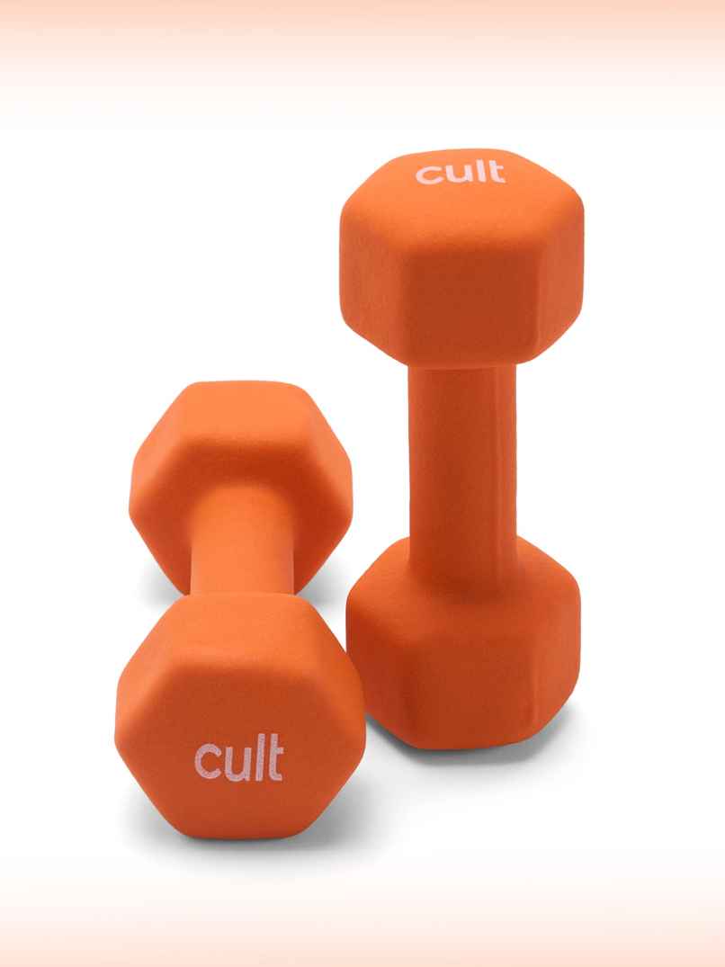 Cult Neoprene Dumbbell Set (3 kg X 2) | Orange